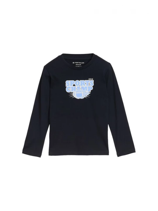 Foto van product TOM TAILOR Shirt lichtblauw / donkerblauw / offwhite