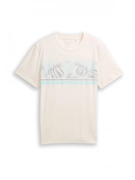 Foto van product TOM TAILOR Shirt lichtblauw / lichtgrijs / wit
