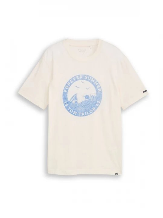 Foto van product TOM TAILOR Shirt lichtblauw / wit / wolwit