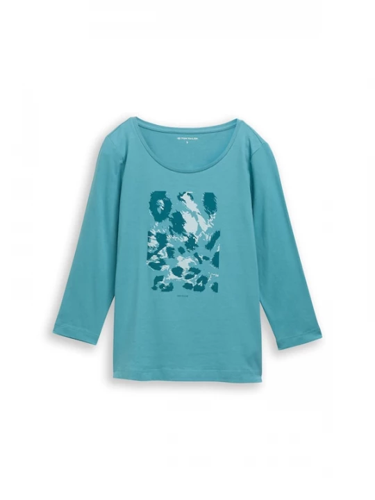 Foto van product TOM TAILOR Shirt lichtgrijs / petrol / smaragd