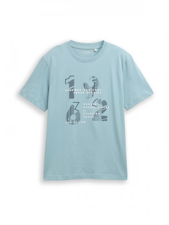 Foto van product TOM TAILOR Shirt lichtgroen / donkergroen / wit