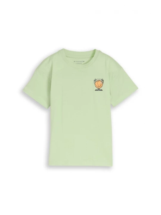 Foto van product TOM TAILOR Shirt lichtgroen / oranje / zwart