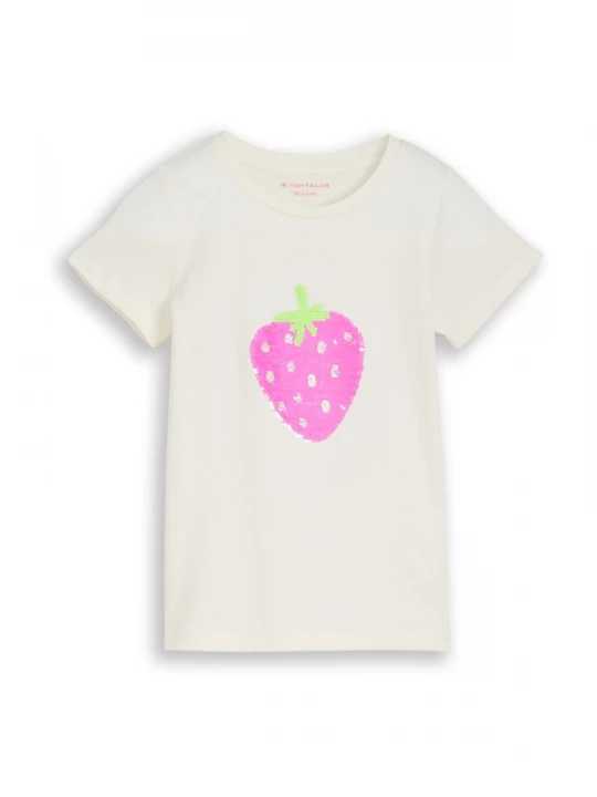 Foto van product TOM TAILOR Shirt lichtgroen / pink / zilver / wit