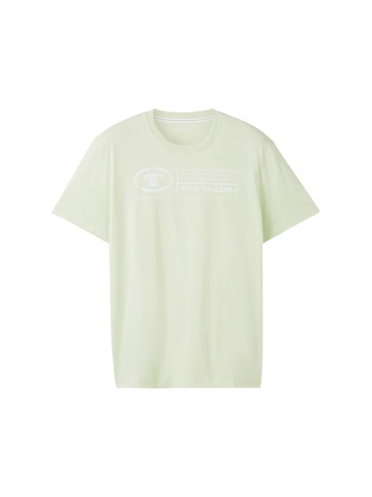 Foto van product TOM TAILOR Shirt lichtgroen / wit