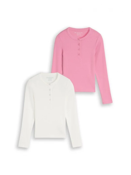 Foto van product TOM TAILOR Shirt lichtroze / wit