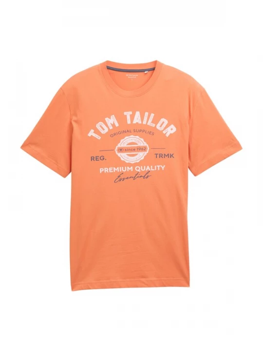 Foto van product TOM TAILOR Shirt marine / abrikoos / wit