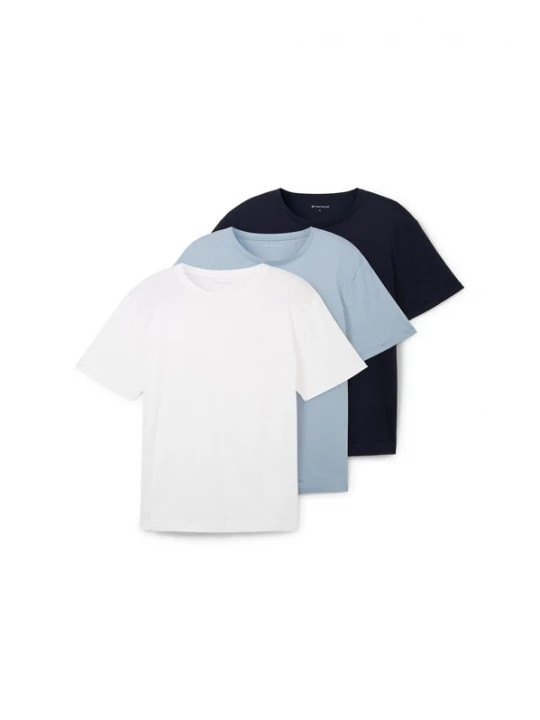 Foto van product TOM TAILOR Shirt marine / duifblauw / wit
