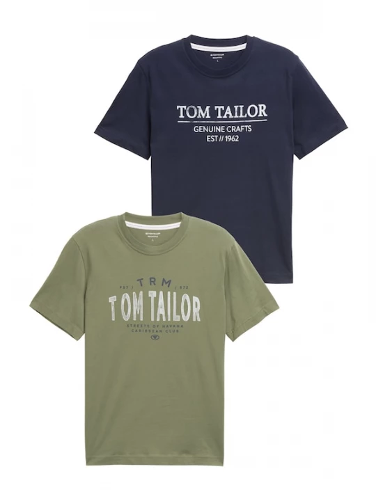 Foto van product TOM TAILOR Shirt marine / kaki / offwhite