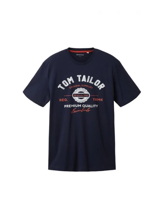 Foto van product TOM TAILOR Shirt marine / kastanjebruin / wit