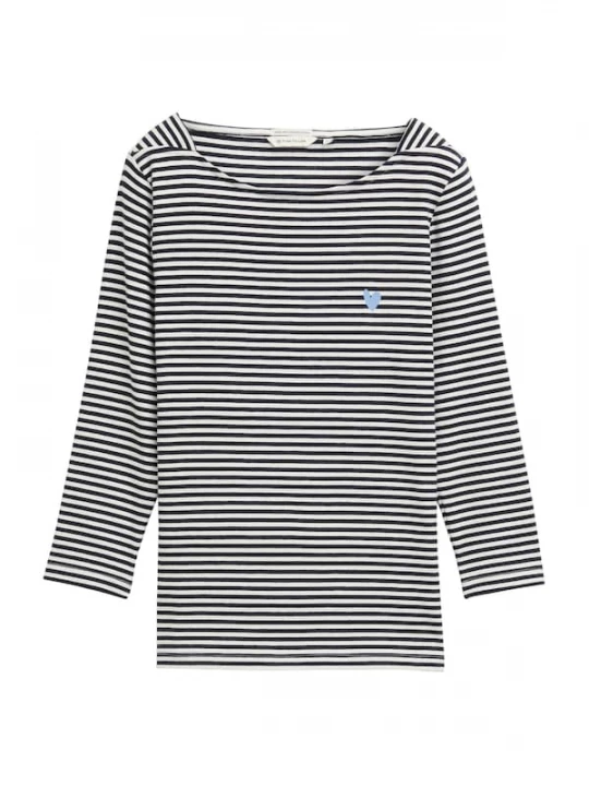 Foto van product TOM TAILOR Shirt marine / lichtblauw / wit
