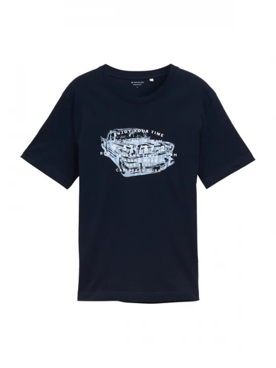 Foto van product TOM TAILOR Shirt marine / lichtblauw / wit