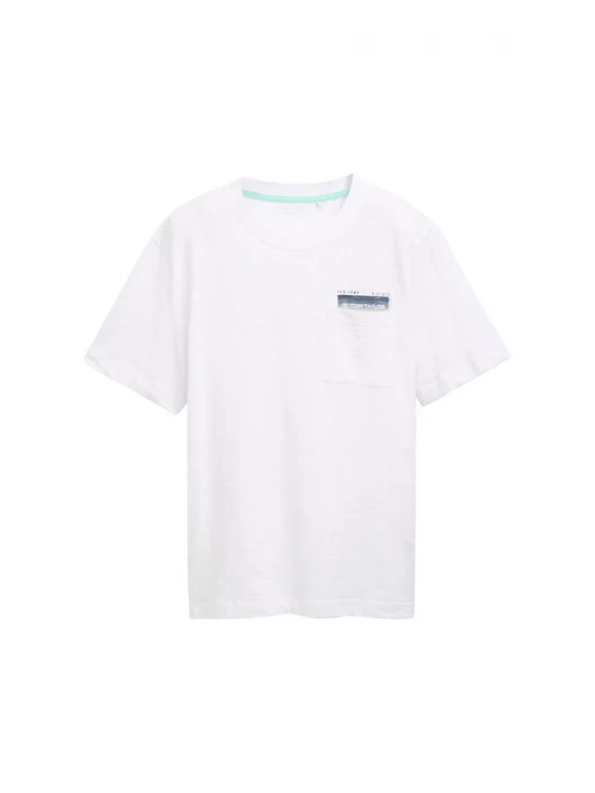 Foto van product TOM TAILOR Shirt marine / wit gemêleerd