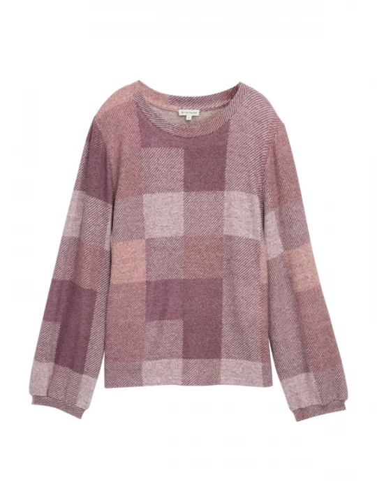 Foto van product TOM TAILOR Shirt mauve / bessen / oudroze / roze gemêleerd
