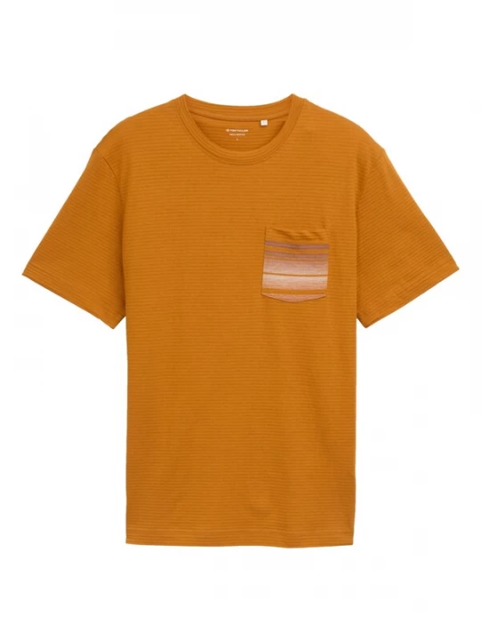 Foto van product TOM TAILOR Shirt mosterd / wit