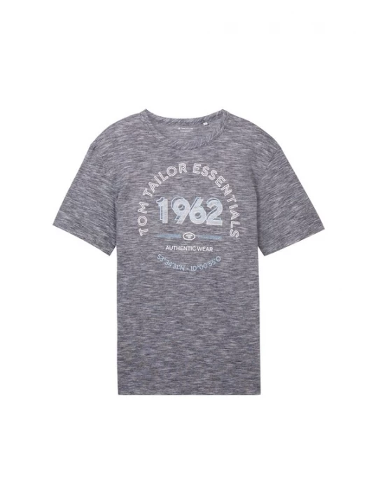 Foto van product TOM TAILOR Shirt nachtblauw / lichtblauw / wit