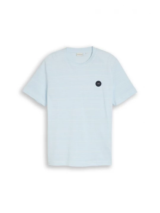 Foto van product TOM TAILOR Shirt nachtblauw / lichtblauw / wit