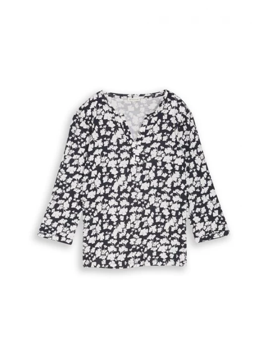 Foto van product TOM TAILOR Shirt nachtblauw / offwhite