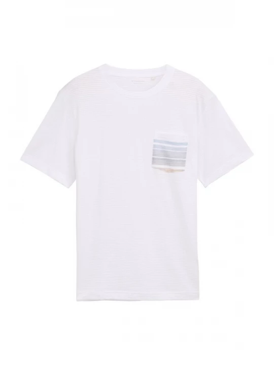 Foto van product TOM TAILOR Shirt navy / bruin / zwart / wit