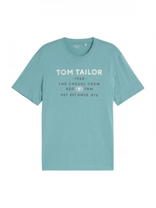Foto van product TOM TAILOR Shirt navy / cyaan blauw / wit
