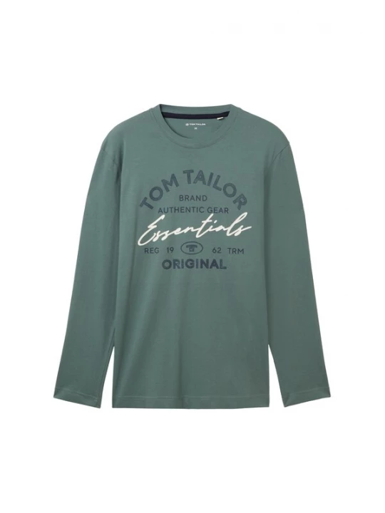 Foto van product TOM TAILOR Shirt navy / groen / wit