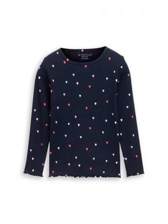 Foto van product TOM TAILOR Shirt navy / lichtblauw / framboos / oudroze