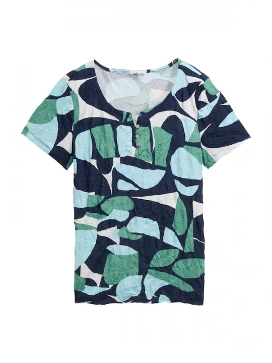 Foto van product TOM TAILOR Shirt navy / lichtblauw / riet