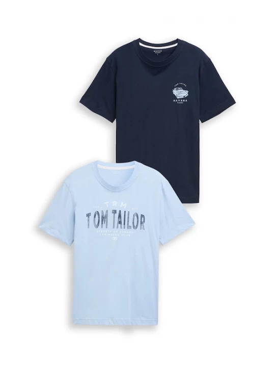 Foto van product TOM TAILOR Shirt navy / lichtblauw / wit