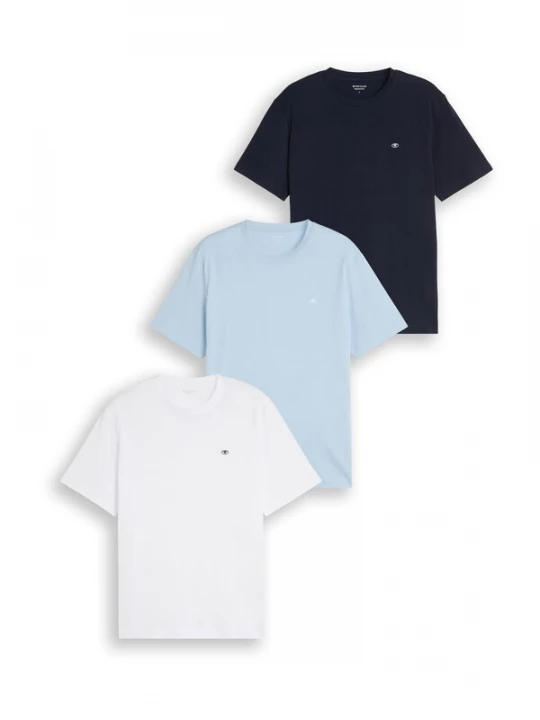 Foto van product TOM TAILOR Shirt navy / lichtblauw / wit