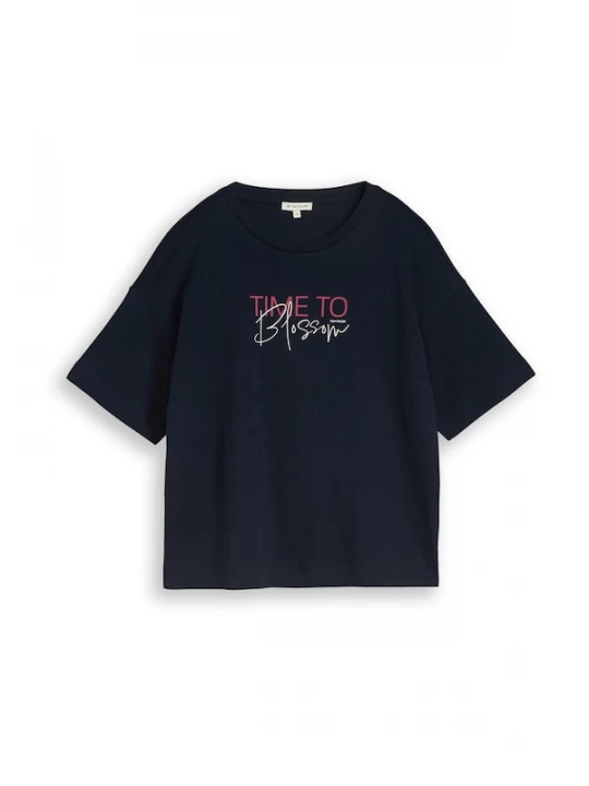 Foto van product TOM TAILOR Shirt navy / magenta / wit