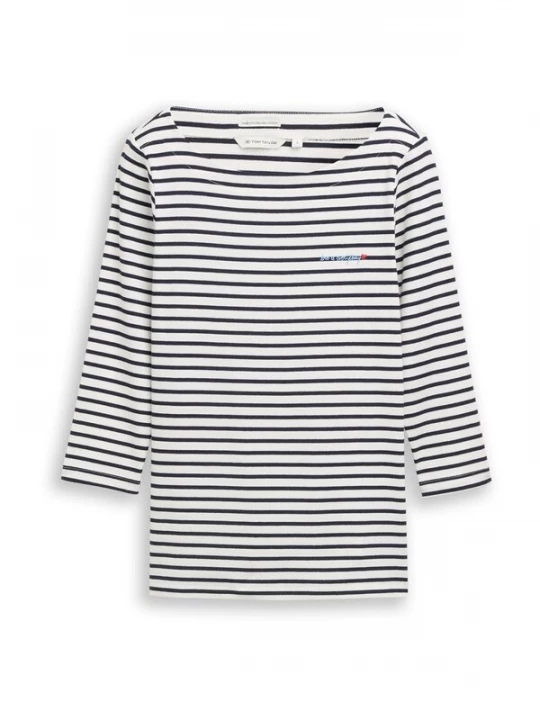 Foto van product TOM TAILOR Shirt navy / offwhite