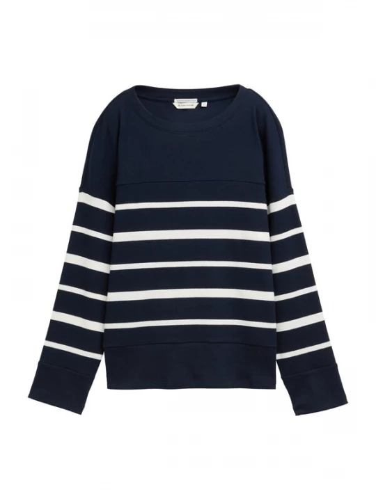 Foto van product TOM TAILOR Shirt navy / offwhite