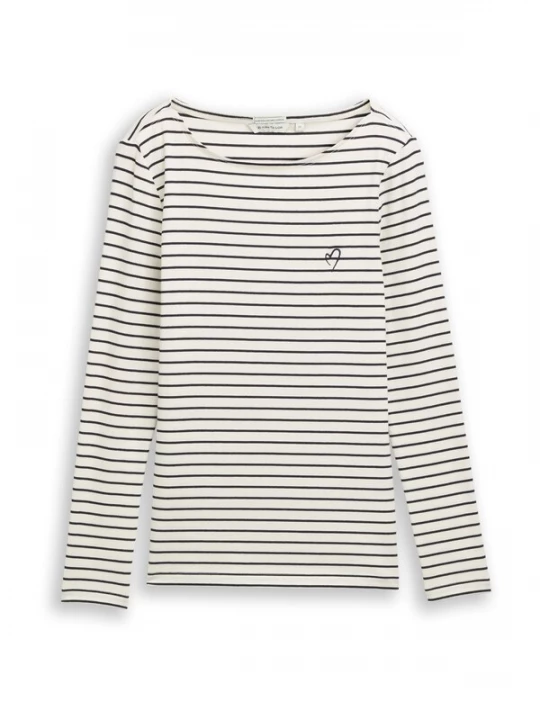 Foto van product TOM TAILOR Shirt navy / offwhite
