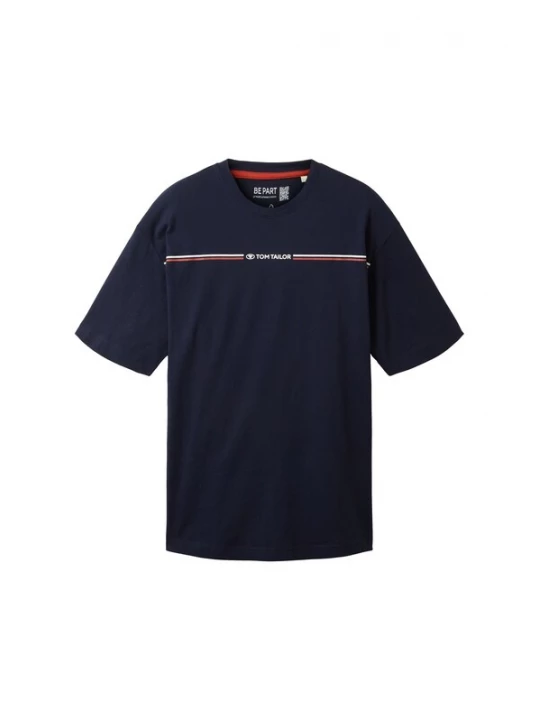 Foto van product TOM TAILOR Shirt navy / rood / wit
