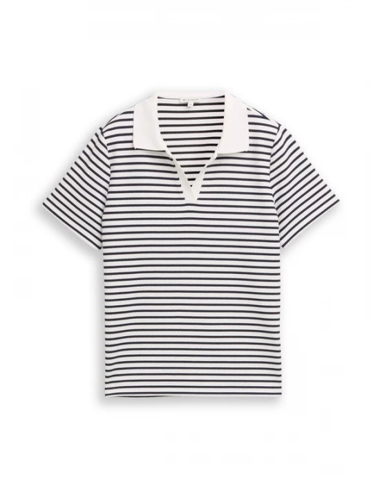Foto van product TOM TAILOR Shirt navy / wit