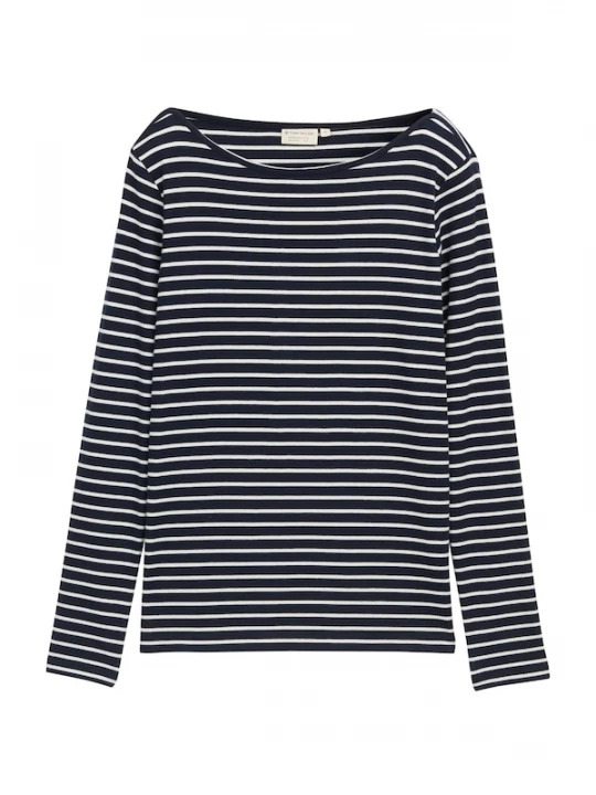 Foto van product TOM TAILOR Shirt navy / wit