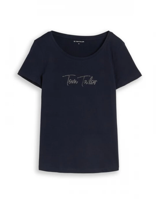 Foto van product TOM TAILOR Shirt navy / zilver