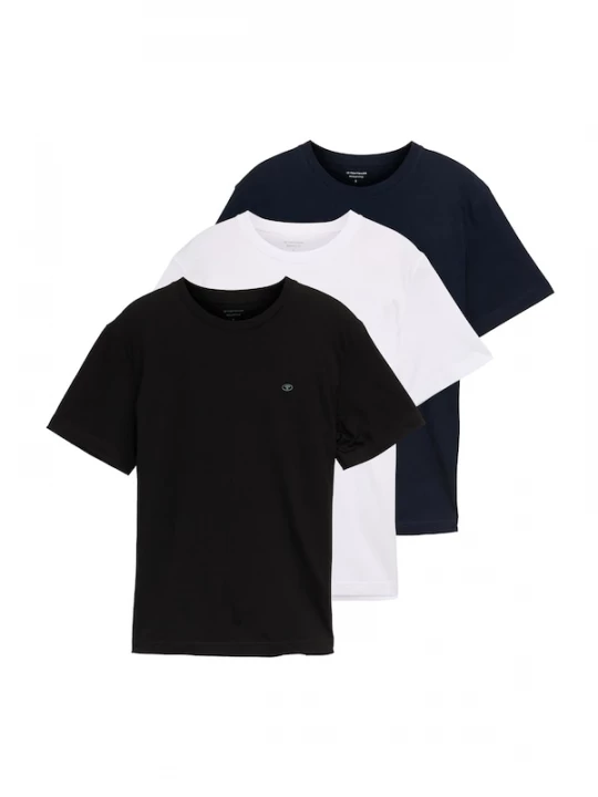 Foto van product TOM TAILOR Shirt navy / zwart / wit