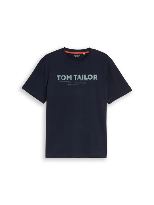 Foto van product TOM TAILOR Shirt opaal / donkerblauw / cranberry