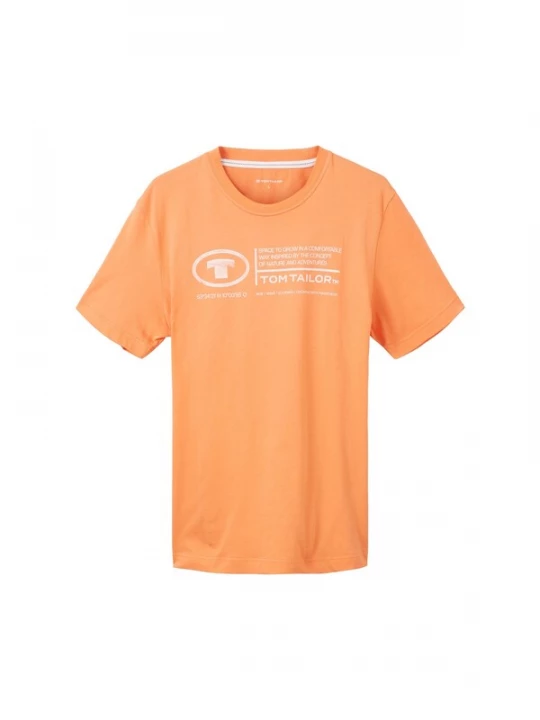 Foto van product TOM TAILOR Shirt oranje / wit