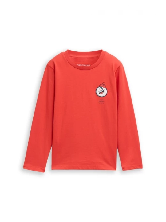 Foto van product TOM TAILOR Shirt oranje / zwart / wit