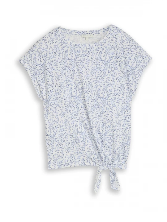 Foto van product TOM TAILOR Shirt pastelblauw / donkerblauw / wit