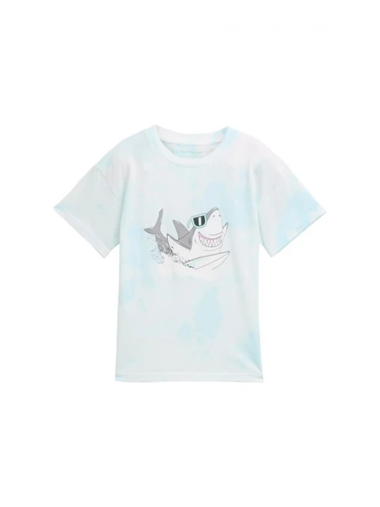 Foto van product TOM TAILOR Shirt pastelblauw / lichtgrijs / pink / offwhite