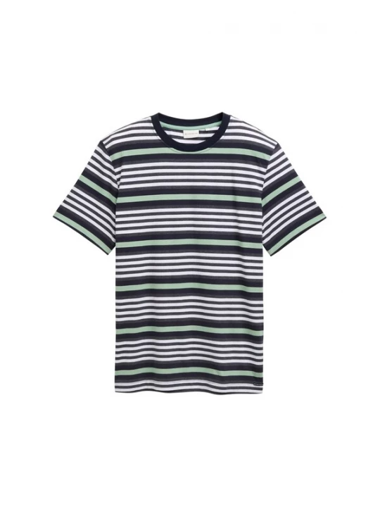 Foto van product TOM TAILOR Shirt pastelgroen / zwart / wit
