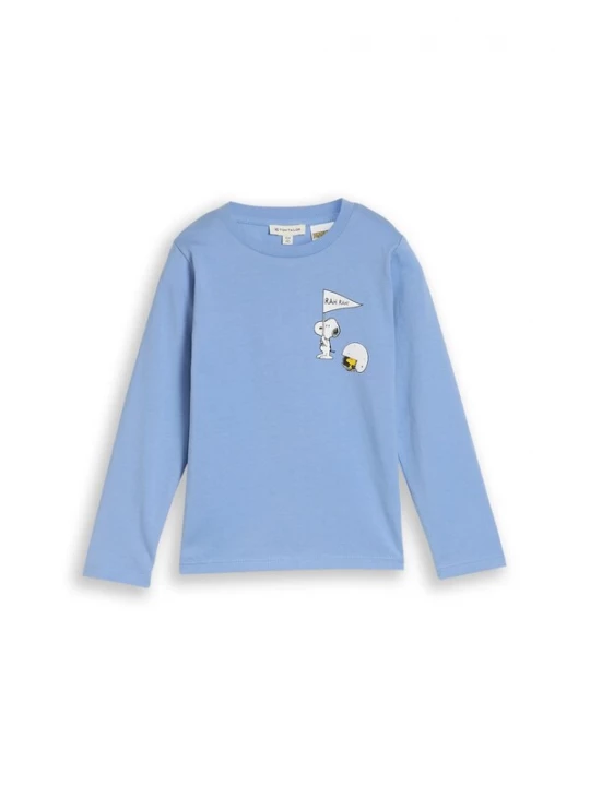 Foto van product TOM TAILOR Shirt 'Peanuts' lichtblauw / rood / zwart / wit