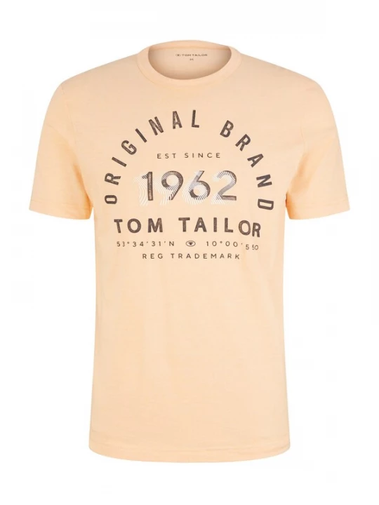 Foto van product TOM TAILOR Shirt perzik / zwart / wit