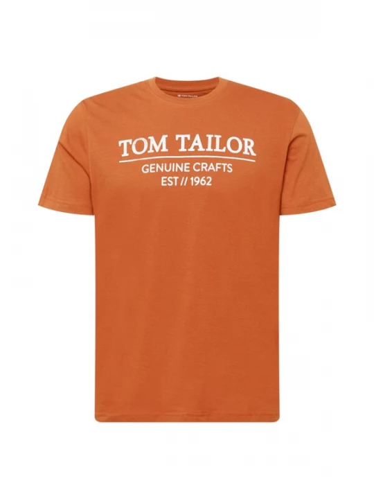 Foto van product TOM TAILOR Shirt roestbruin / wit