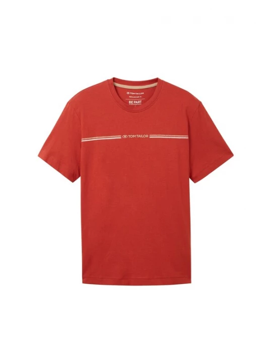 Foto van product TOM TAILOR Shirt roestrood / wit