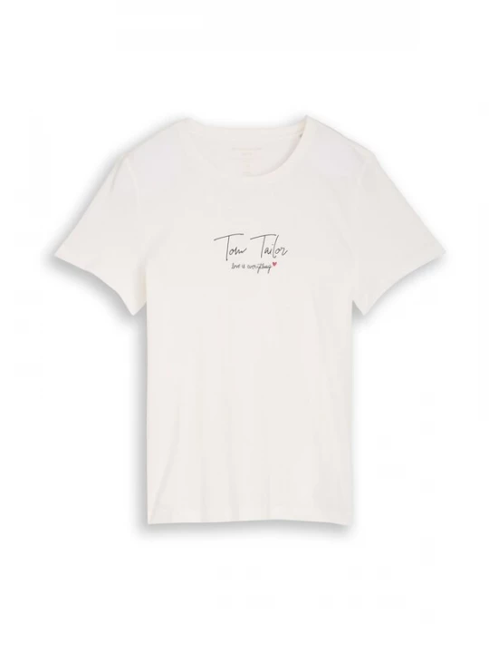 Foto van product TOM TAILOR Shirt rood / zwart / wit