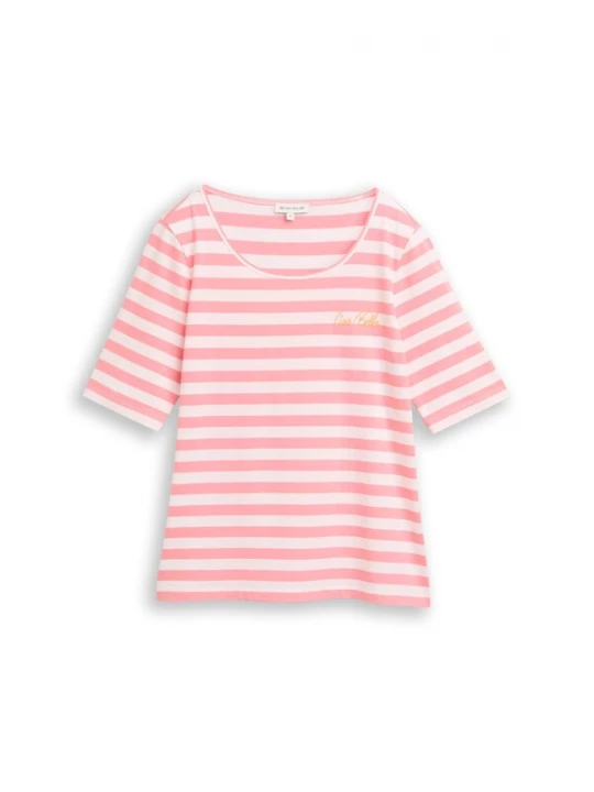 Foto van product TOM TAILOR Shirt rosa / wit