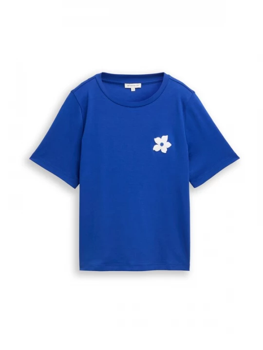 Foto van product TOM TAILOR Shirt royal blue / koningsblauw / wit